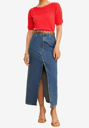 T-shirt med print - light red