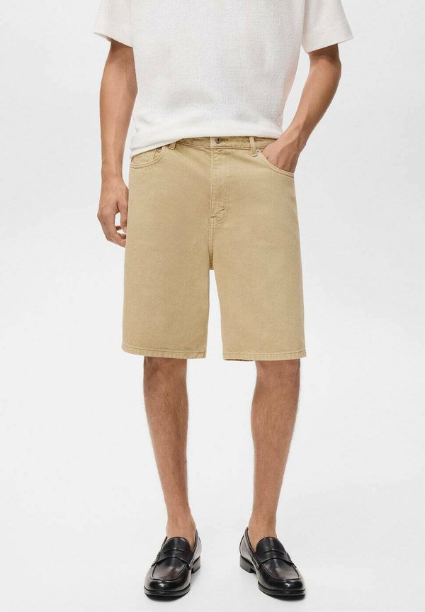Denim shorts - beige