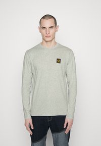 Belstaff LONG SLEEVE - Hosszú ujjú felső - old silver heather