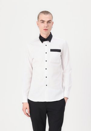 SHIRT MODERN FIT - Shirt - white/black