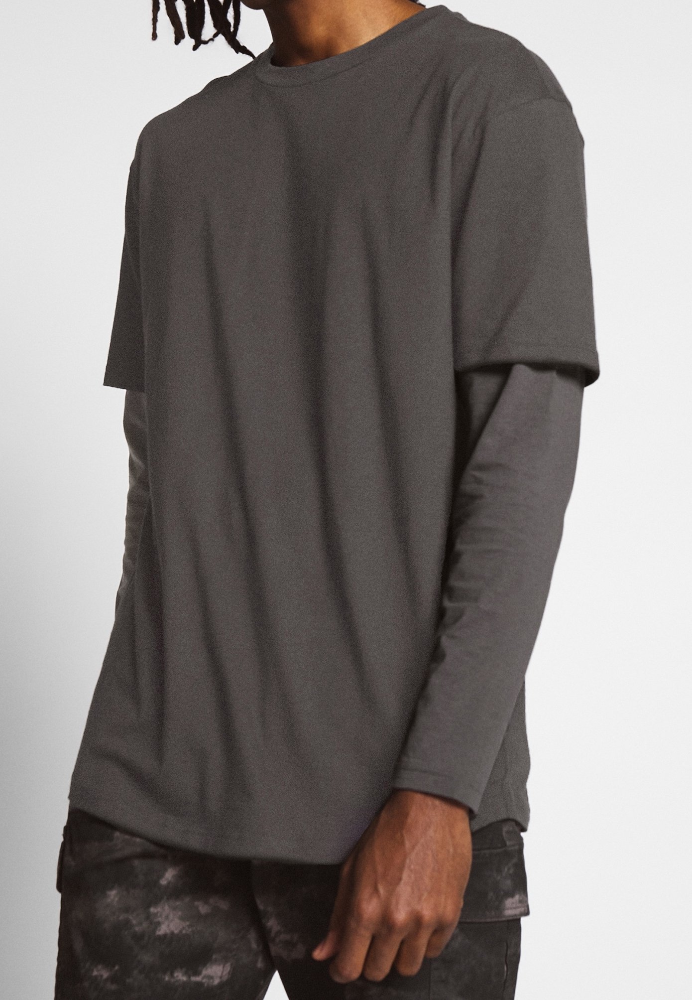 Urban Classics Longsleeve black/zwart (Pre-owned)