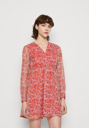 ONLY ONLDALIDA V NECK WRAP DRESS - Cocktail φόρεμα / Φόρεμα για πάρτι - true red kia