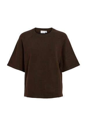 VILA, T-shirt basique - coffee bean