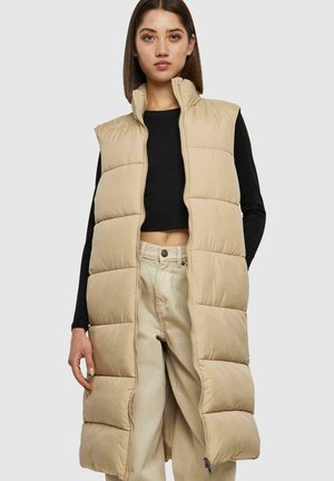 Urban Classics PUFFER  - Waistcoat - wetsand
