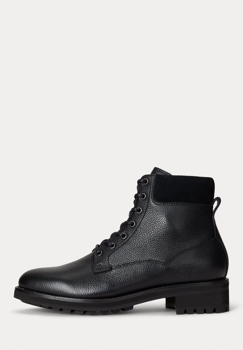 Polo Ralph Lauren BRYSON MID LEATHER FIELD BOOT - Nööritavad poolsaapad ...