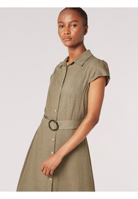 Apricot VINTAGE BUTTON - Blusenkleid - khaki