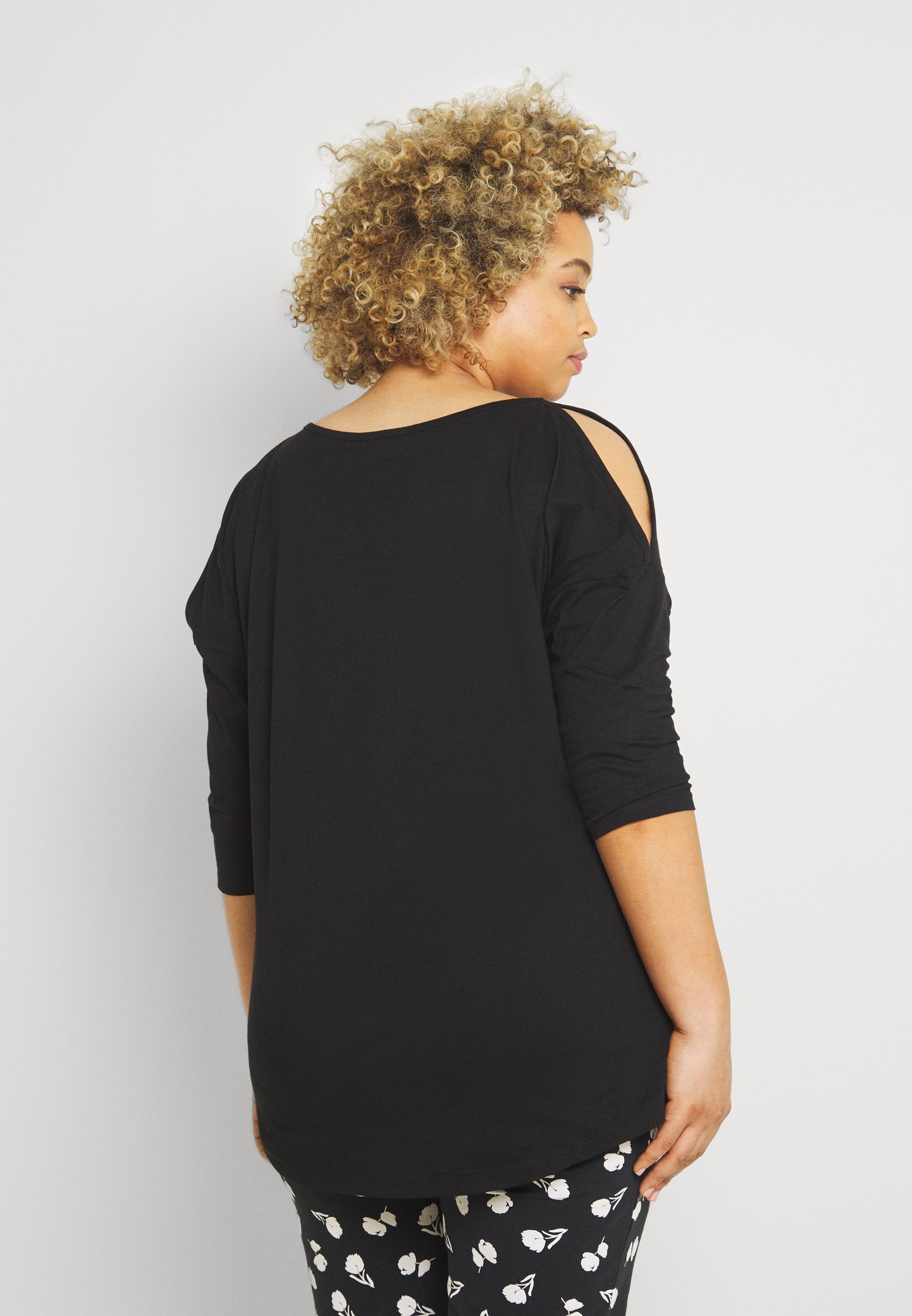 Women COLD SHOULDER TUNIC - Print T-shirt Women COLD SHOULDER TUNIC - Print T-shirt