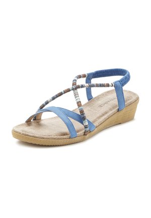 Keilsandalette - blau