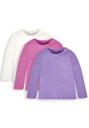 JoJo Maman Bébé PRETTY ROUND NECK 3-PACK - Langærmet T-shirt - fuchsia