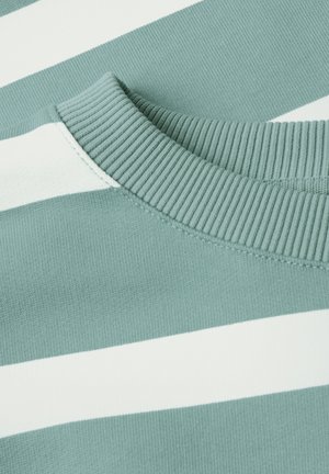 Street One, SWEATSHIRT MIT RUNDHALS UND STREIFEN - Sweater - eucalyptus green