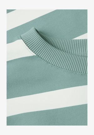 Street One, SWEATSHIRT MIT RUNDHALS UND STREIFEN - Felpa - eucalyptus green