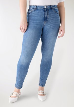 Terranova, A TINTA UNITA - Jeans Skinny Fit - blu denim medio