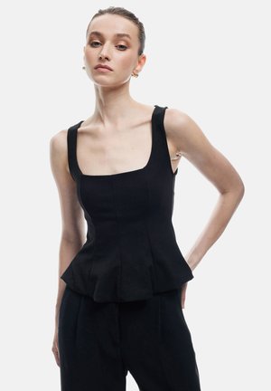 PEPLUM - Toppi - black