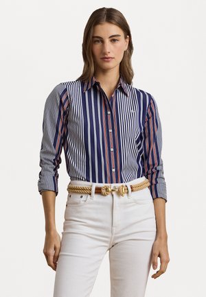 JAMELKO LONG SLEEVE BUTTON FRONT - Camicia - blue/white/orange