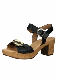 Gabor Clogs - schwarz/gold