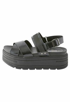 CHUNKY REGULAR WIDE FIT - Platåsandaletter - black