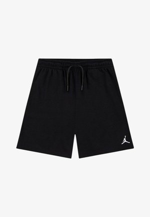 Pantaloncini sportivi neri con vita elastica e coulisse, con piccolo logo Jumpman bianco sulla gamba sinistra.