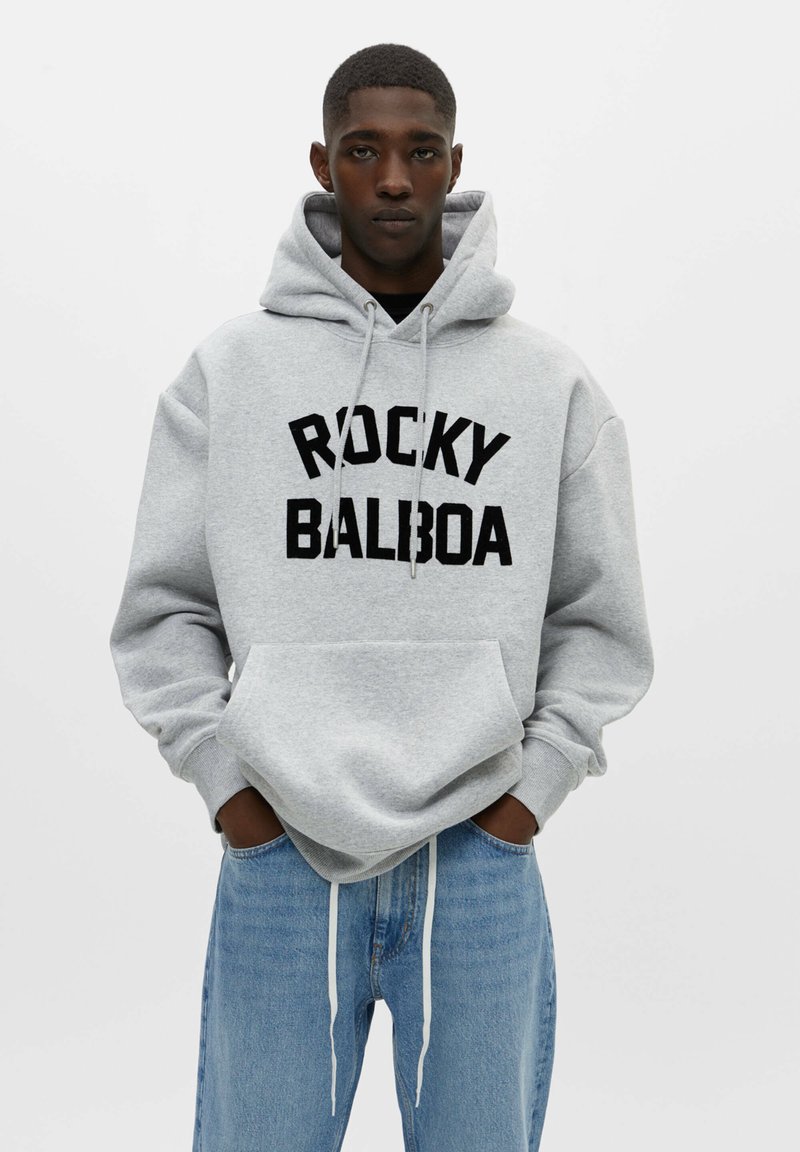 PULL&BEAR ROCKY BALBOA Hoodie light grey Zalando.ie