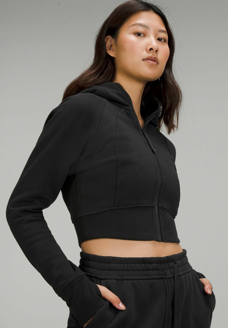 lululemon Scuba Full-Zip Cropped Hoodie - Sweat zippé - black/noir -  ZALANDO.FR