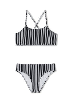 ESSENTIALS SET - Bikini - black simple stripe