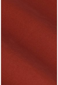 Glad textiel in een effen warme, roestkleurige tint met subtiele plooien en zacht licht.