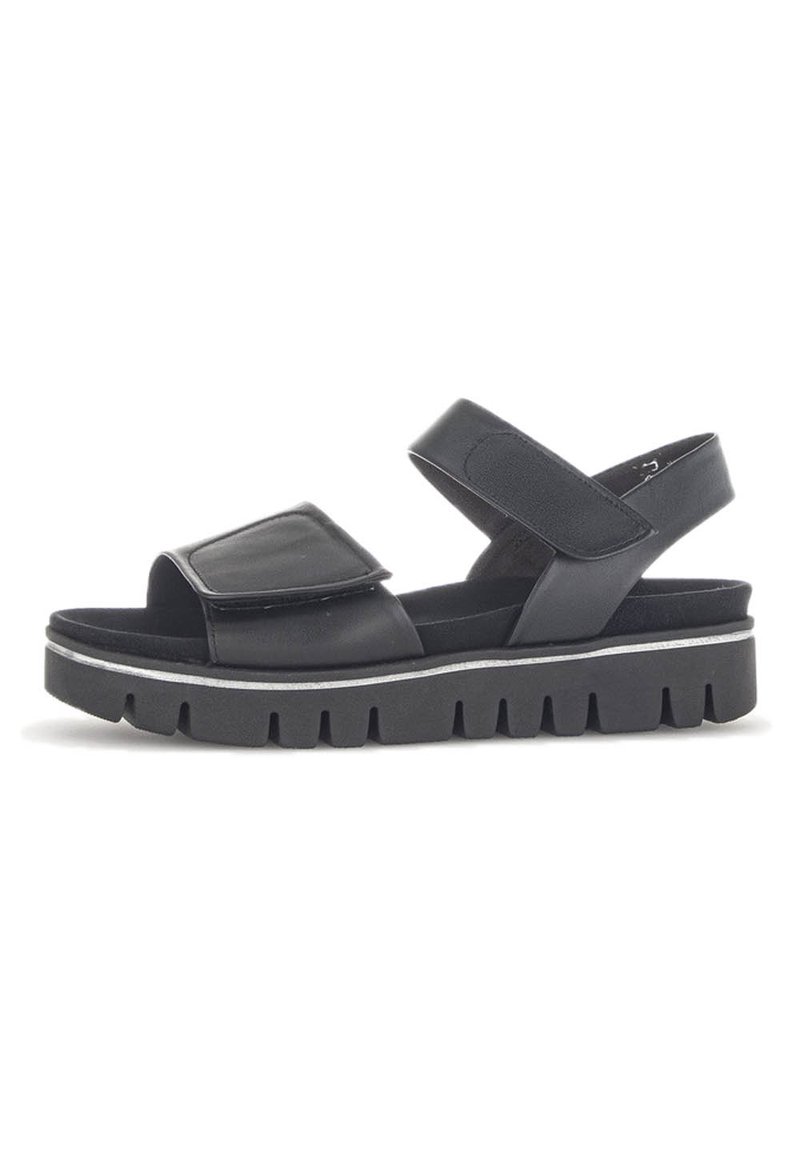Gabor Platform Sandal in Silver