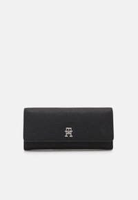 Tommy Hilfiger EMBLEM LARGE FLAP WALLET - Wallet - black