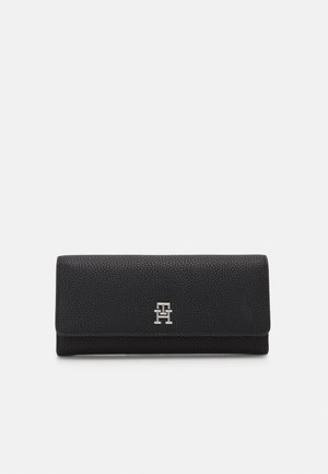 Tommy Hilfiger EMBLEM LARGE FLAP WALLET - Wallet - black