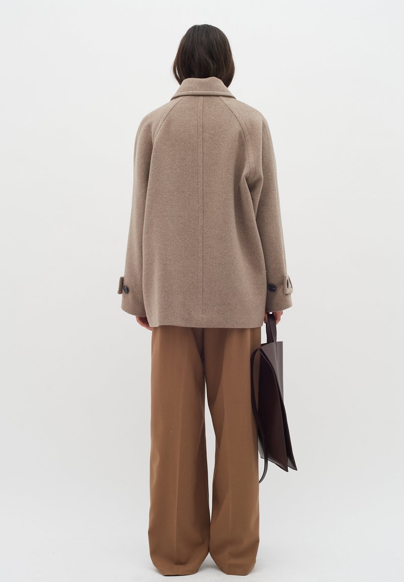 InWear THORAIW MINONA - Kurzmantel - sandy grey melange/braun  