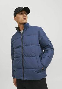 Jack & Jones JJETOBY PUFFER COLLAR - Giacca invernale - navy blazer