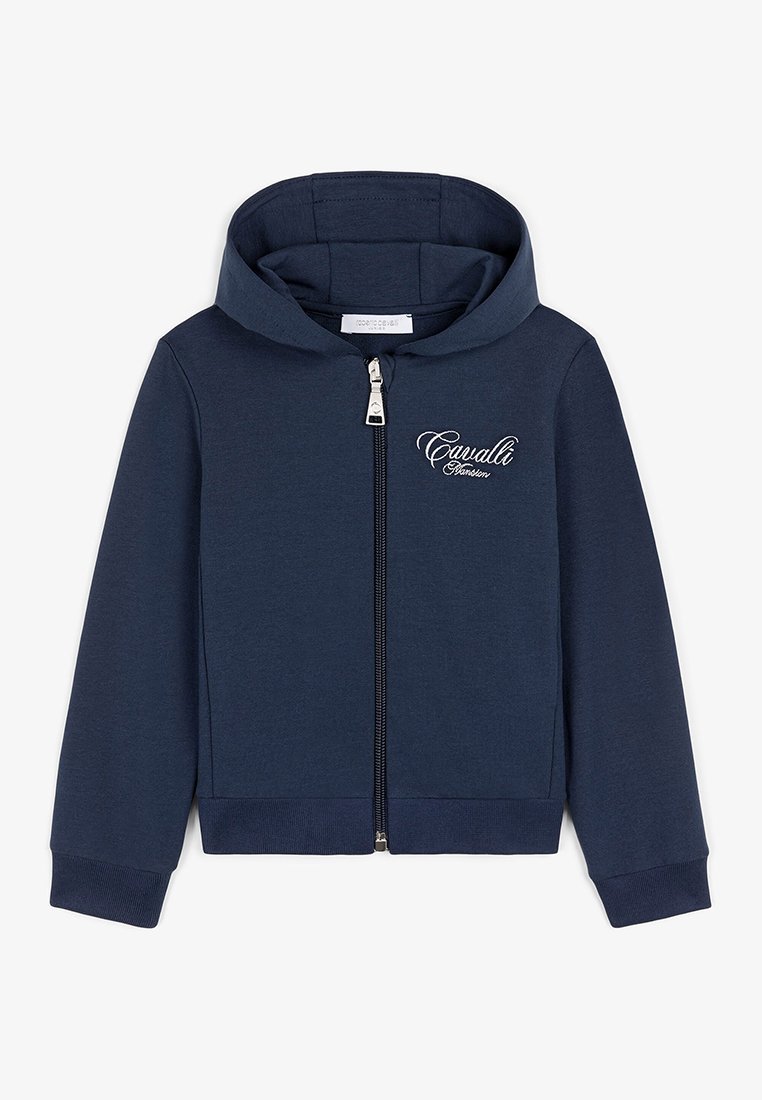 Roberto Cavalli Junior Sweater met rits koningsblauw Roberto Cavalli Junior Sweater met rits koningsblauw