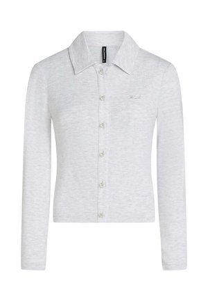 KARL LAGERFELD, SIGNATURE - Haut de pyjama - light grey mel