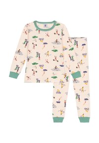 Petit Bateau Jungen Schlafanzug - Baumwoll Pyjama Mit Paris Design