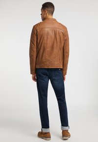 Mustang Leren jas - camel