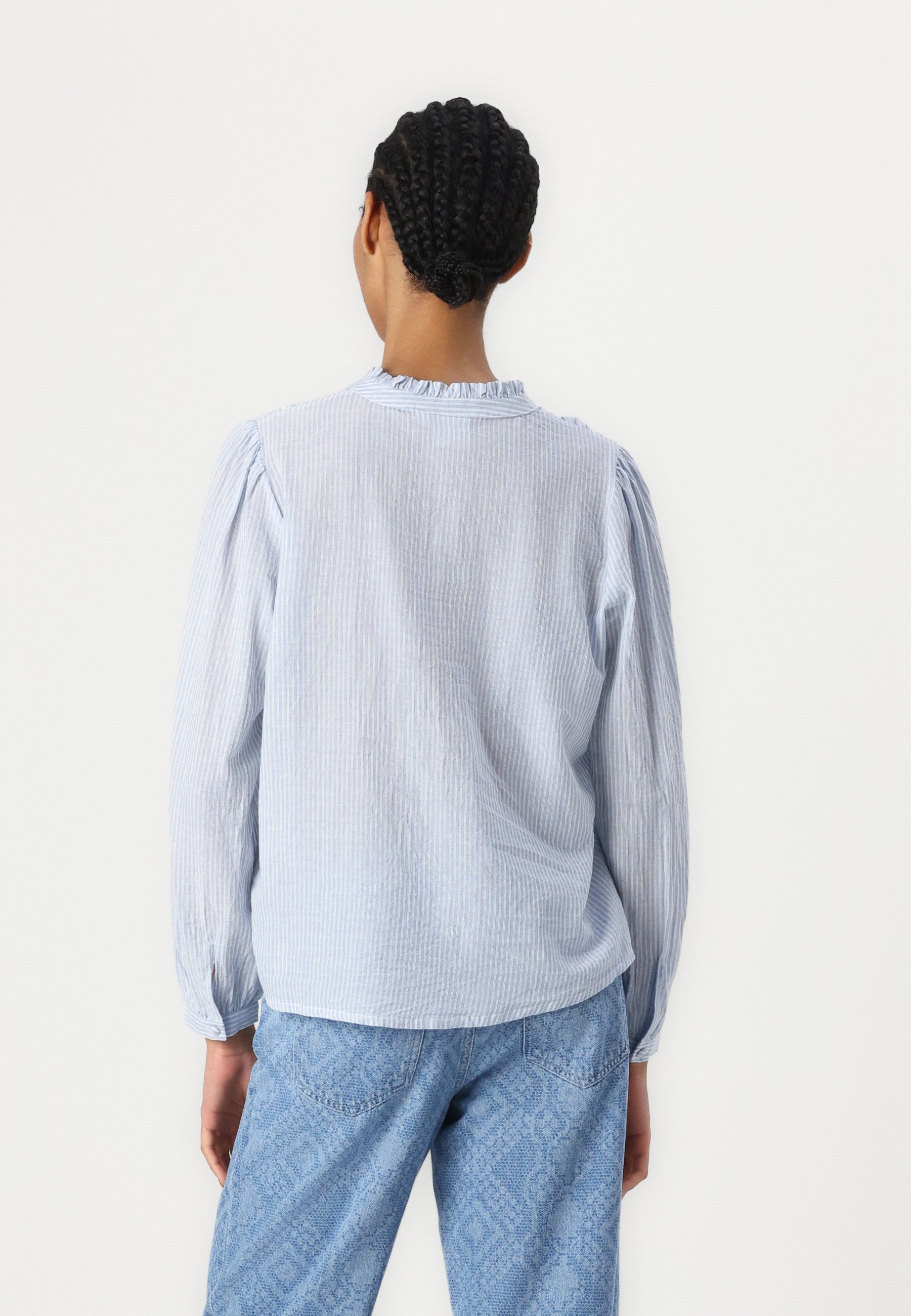 売れ筋商品|||イチ シャツ レディース トップス ROMANCY - Blouse - zen blue ICHI ROMANCY - Blouse - zen blue/light blue - Zalando.co.uk