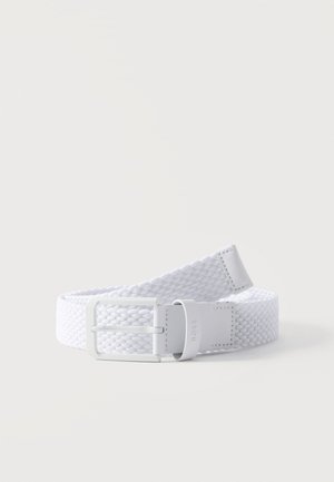 BOSS VERN - Gevlochten riem - white