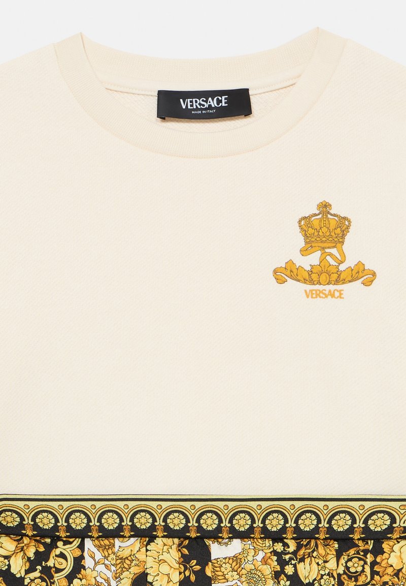 Versace BAROCCO CROWN PRINT Day dress white/gold-coloured
