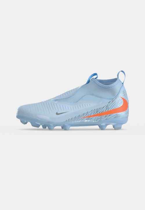 Nike PHANTOM 6 HIGH ACADEMY FG/MG UNITED UNISEX - Football boots artificial grass - blue tint/total orange/chrome — foto 2