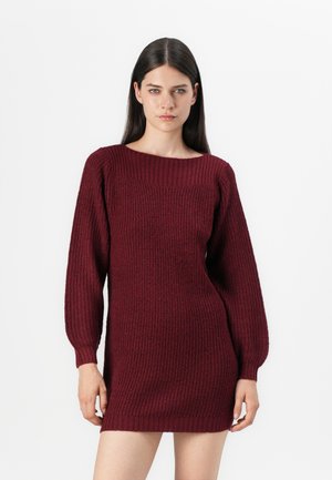 JDYWHITNEY MEGAN BOAT NOOS - Tubino - cabernet detail:w black ply