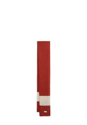 SAABE STRIPED UN-WASTED - Écharpe - emergency red/oatmilk