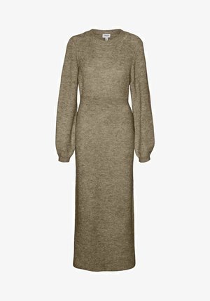 Vero Moda VMANGALINA LS O-NECK 7/8 VMA - Robe pull - silver mink