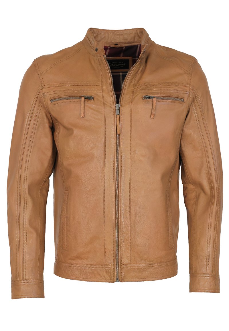 JCC Leren jas - camel