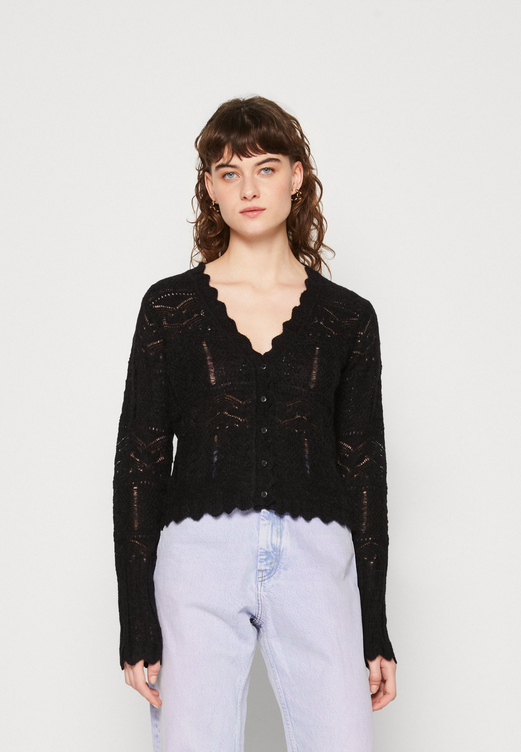 トップス ALLSAINTS VANESSA CARDIGAN AllSaints VANESSA - Cardigan - black - Zalando.co.uk