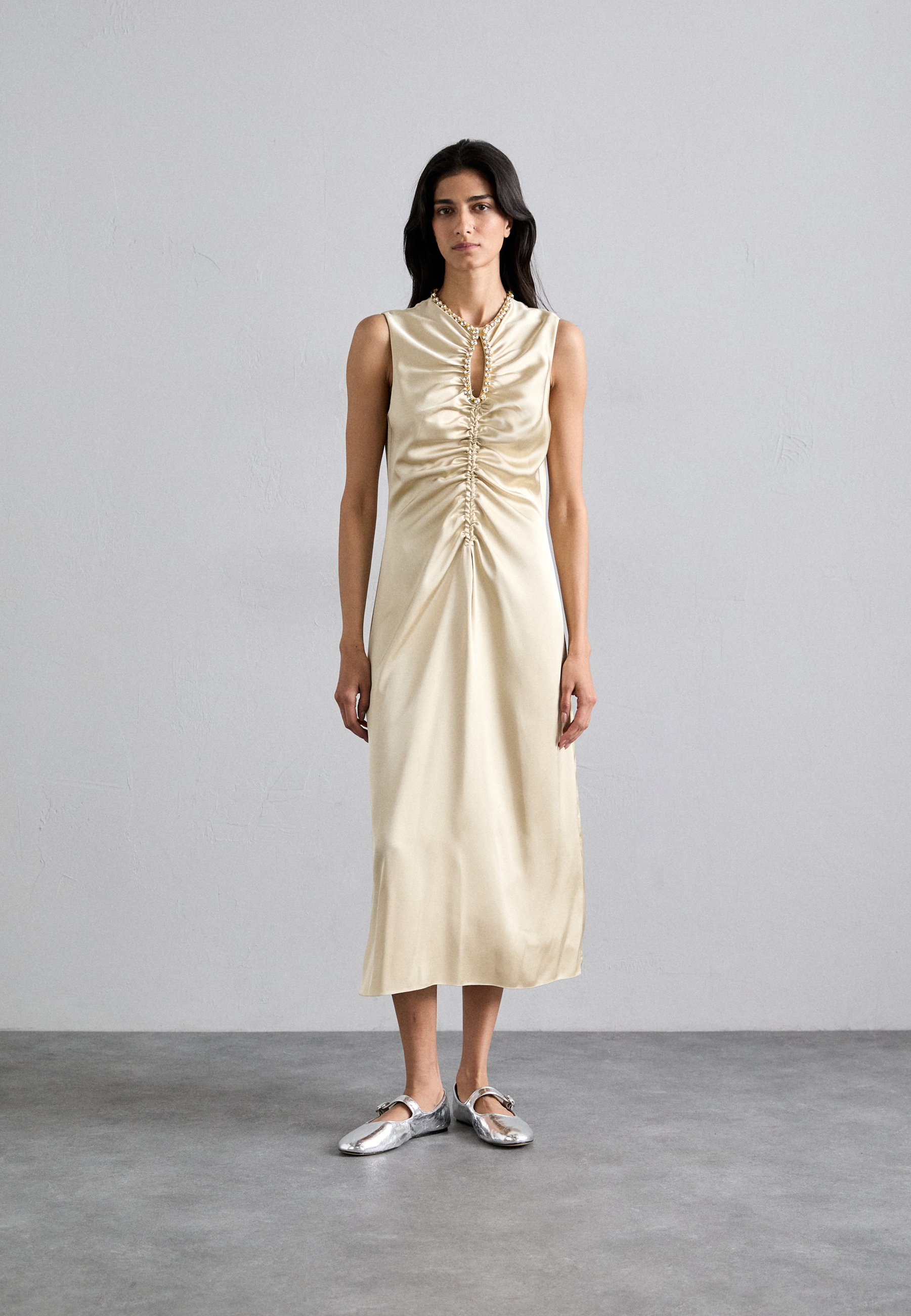 sandro Cocktail dress / Party dress - beige - Zalando