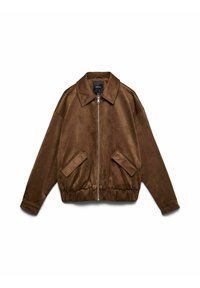 Faux leather jacket - chocolate fondant