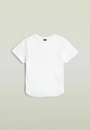 G-STAR, GIRLS ROLLED UP TEE - T-shirt basic - white