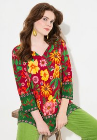 Ulla Popken Langarmshirt - wine red