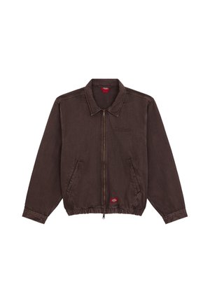 Dickies, EDGEWOOD UNLINED DENIM JACKET - Giacca di jeans - dark brown