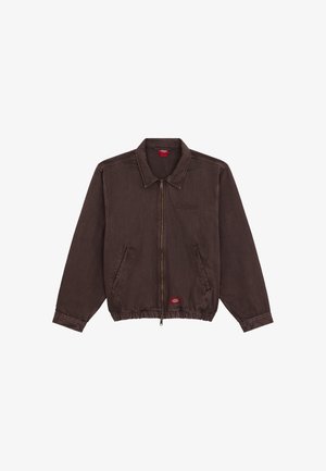 Dickies, EDGEWOOD UNLINED DENIM JACKET - Giacca di jeans - dark brown