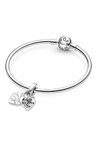 Pandora ROSE HEART PADLOCK  - Talizman - silver coloured